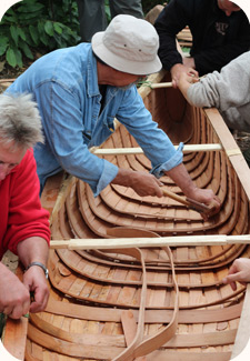 Birch Bark Canoe Building with Pinock Smith and Ray Mears