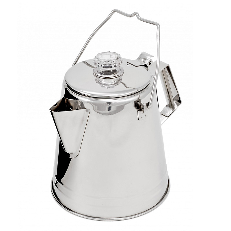 GSI Outdoors Glacier Stainless Steel 8 Cup Coffee Percolator