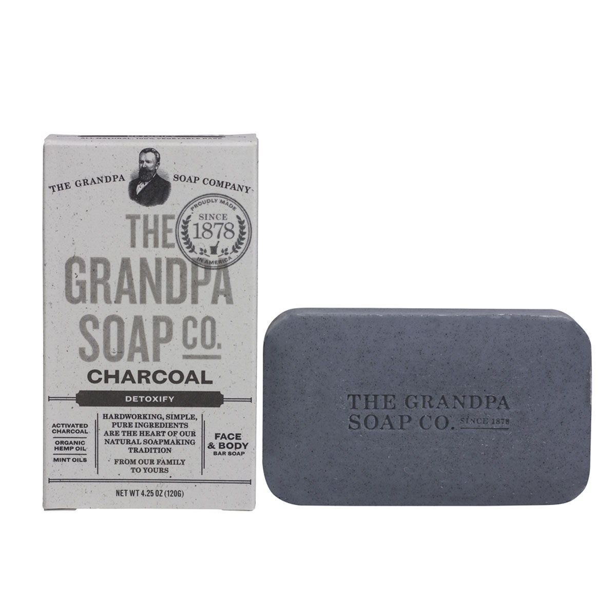 Grandpa's Charcoal Soap is a gentle soap for everyday use, ideal for d...