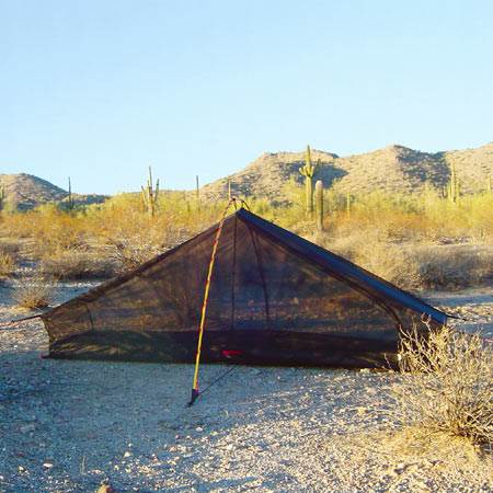 Repair tent mesh