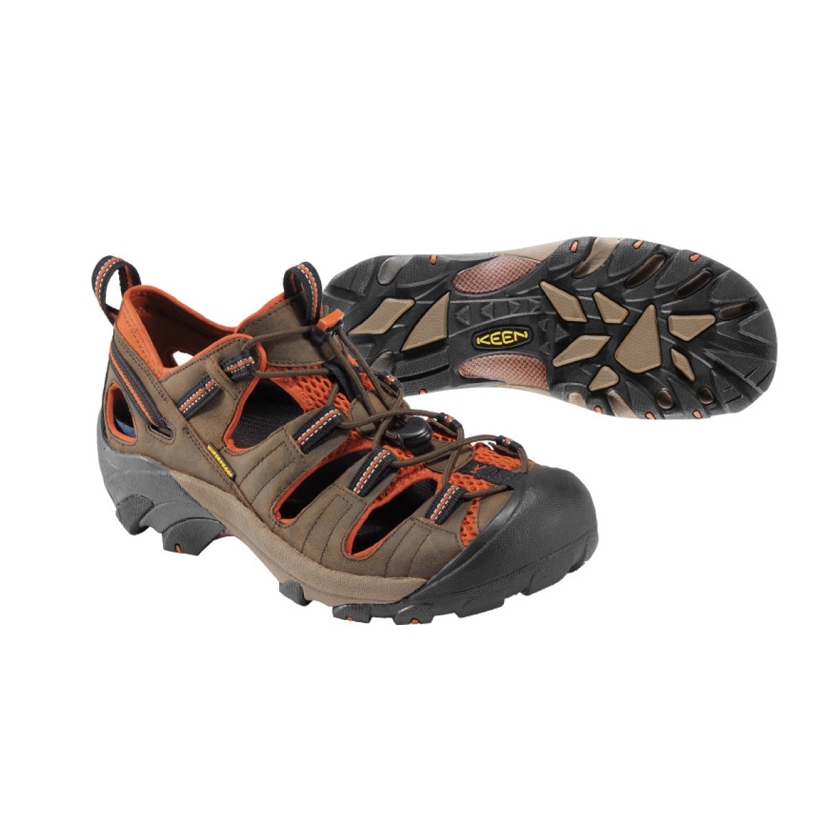 Brown Keen Footwear Pro Deal KEEN Arroyo II Sandals Black Olive