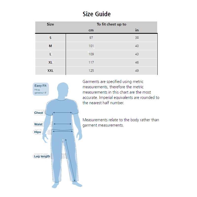 Paramo Sizing Chart