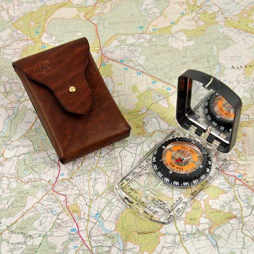 Ray Mears Leather Compass Case