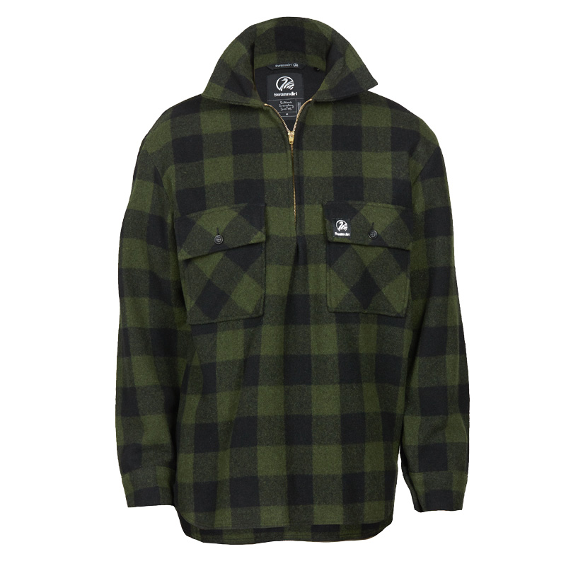 Swanndri Ranger Wool Bushshirt - Olive/Black Check