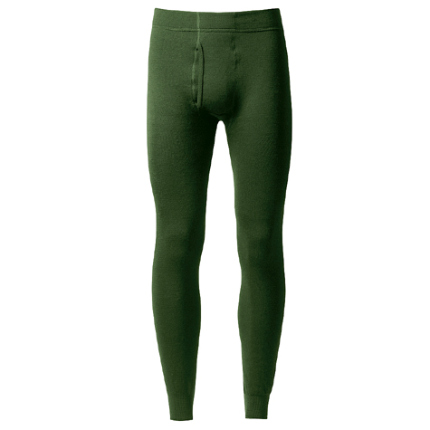Woolpower Ullfrotte Original Long Johns with Fly - 200g - Green