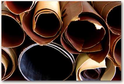 Rolls of leather